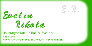 evelin nikola business card